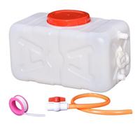 Serbatoio d'acqua 20x11x11 Contenitore d'acqua con gusto e nastro di sigillatura portatile Contenitore in campeggio in plastica capiente per casa, campeggio, picnic, escursioni, stoccaggio di emergen