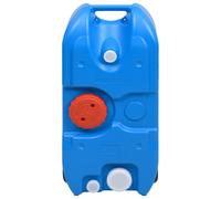 Serbatoio d'Acqua con Ruote per Campeggio 40 L Blu