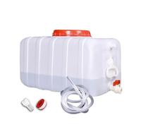 Serbatoio d'acqua da 25 litri e 80 l, a prova di perdite, in plastica, per uso domestico e di emergenza, contenitore per acqua portatile per campeggio, giardinaggio e preparazione alle catastrofi