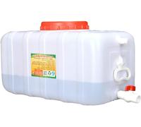 Serbatoio d'Acqua Multifunzionale da Viaggio per Esterni 50L/90L Secchio in plastica per Alimenti di Uso Domestico con Coperchio Secchio Esterno Rettangolare Contenitore per Acqua