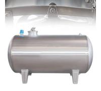 Serbatoio D'acqua Orizzontale,Recipiente A Pressione in Acciaio Inossidabile con Porta di Ispezione,Giardino e Garage da 450 L/118 Galloni,Acciaio Inossidabile(2mm/0.08in,400L/106gal)