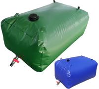 Serbatoio d'Acqua Pieghevole con Rubinetto, Sacca di Stoccaggio dell'Acqua di Grande capacità, per Campeggio, Resistenza alla Siccità, Giardino, Preven, 1.5x0.9x0.5m/670L/176gallon