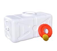 Serbatoio d'acqua portatile, contenitori per lo stoccaggio dell'acqua in plastica da 30 litri con spigot e tubo per campeggio, camion, preparazione alle emergenze