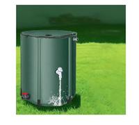 Serbatoio d'acqua portatile da 200 l, barile pieghevole per la raccolta dell'acqua piovana, ecologico, in PVC, per uso esterno, efficiente sistema di raccolta dell'acqua