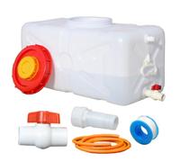 Serbatoio d'acqua portatile da 4-52,8 galloni con rubinetto e tubo flessibile, contenitore for lo stoccaggio dell'acqua for campeggio(100L/26.4gal)