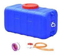 Serbatoio d'acqua portatile da 7,3-52,8 galloni con tubo flessibile, contenitore d'acqua in plastica for campeggio, escursionismo(75L/19.8Gal)
