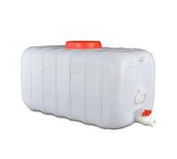 Serbatoio d'acqua portatile per uso alimentare, 80 l, in plastica, con rubinetto, per campeggio, escursionismo, viaggi e preparazioni a problemi (71 x 34 x 34 cm)