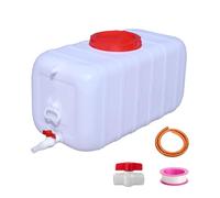 Serbatoio d'Acqua Portatile Tanica d'Acqua HDPE Contenitore d'Acqua con Rubinetto 50L/110L/200L Secchio d'Acqua in Plastica per Emergenze, Campeggio, all'aperto, Facile da Pulire(Size:25L)