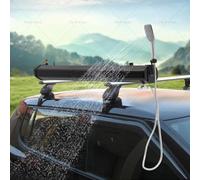 Serbatoio d'acqua pressurizzato, doccia solare da tetto per campeggio, doccia fuoristrada per overlanding, supporto portatile per serbatoio d'acqua sul paraurti, supporto per portapacchi,20L/5.28gal