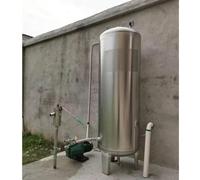 Serbatoio D'acqua Pressurizzato For Pompa For Pozzi Di Grande Capacità, Serbatoi A Pressione Verticali In Acciaio Inossidabile For Contenitori A Vescica Stoccaggio(79.2Gal/300L(155x50cm/61x19.6in))
