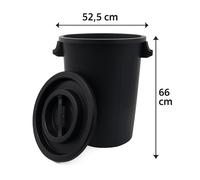 Serbatoio d'acqua rotondo con coperchio Barile per acqua piovana Barile per...