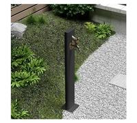 Serbatoio d'Acqua, Rubinetto per Colonna d'Acqua da Giardino per Decorazioni Esterne, Rubinetto per irrigazione Rotondo con Pistola a spruzzo e Rubinetto per Uccelli per Patio e Te