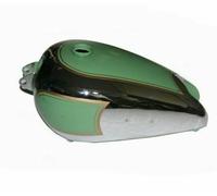 Serbatoio Del Carburante Cromato Dipinto Di Verde BSA B31 B33