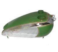 Serbatoio Del Carburante Cromato Verde Bsa C11 C10