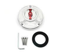 Serbatoio Del Carburante Per YAM&AHA FZ6 FZ6R FZ1 R1 R6 R6S FZ16 FJR1300 R25 MT10 FZ8 XSR 700 900 Tappo Serbatoio Carburante(Silver4)