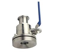 Serbatoio della pompa Valvola di fondo sanitario serbatoio inferiore valvola a sfera del SS304 / SS316L Quick-installazione 19 millimetri-102 millimetri Set di valvole di controllo(63mm,SS304)