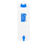 Serbatoio dell'acqua con rubinetto e dispenser di sapone, 20 l, in plastica HDPE, tanica impilabile con maniglia, 38 x 16 x 49,5 cm, ideale per campeggio, casa, officina e uso all'aperto