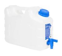 Serbatoio dell'acqua con rubinetto, trasparente, 10 l, in plastica HDPE, portatile, impilabile, con grande apertura di riempimento, ideale per campeggio, attività all'aperto, casa, officina, cucina