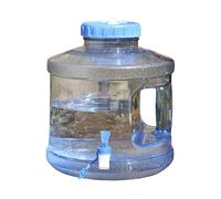 Serbatoio dell'acqua da campeggio trasparente con rubinetto, 2 galloni, contenitore portatile per esterni, con robusta soluzione di archiviazione, per escursioni, viaggi, festival, emergenze (A, 25 x