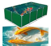 Serbatoio dell'acqua fuori terra per la vita acquatica, telaio in metallo resistente per laghetti da giardino e aree di nuoto