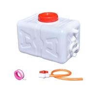Serbatoio dell'acqua in plastica con coperchio di tenuta, 15 l, perfetto per campeggio e viaggi in camper, uso domestico ed esterno, cubo portatile e in plastica, facile da usare