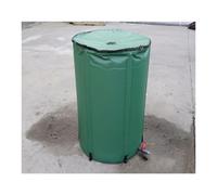 Serbatoio dell'acqua pieghevole da 100 litri con rubinetto e filtro a rete, resistente agli strappi, pieghevole, verde, per esterni, con coperchio superiore, per campeggio e uso domestico