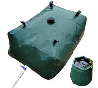 Serbatoio dell'acqua portatile 29 galloni/110 l PVC blu pieghevole sacca d'acqua dolce con valvole e kit di troppo pieno Contenitori di stoccaggio a lungo termine per campeggio giardino all'aperto e