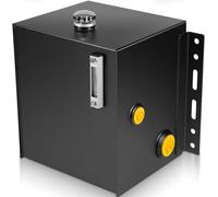 Serbatoio dell'olio idraulico da 15 galloni per trattori, camion e spaccalegna con tappo di riempimento del filtro di sfiato, indicatore di temperatura integrato e indicatore di vista, acciaio
