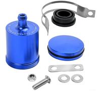 Serbatoio dell'olio per moto, accessorio per freno della frizione, in lega di alluminio resistente alla ruggine e anello in gomma resistente alle perdite (blu)