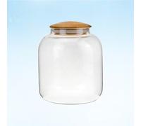 Serbatoio di caramelle con coperchio in bambù da 550 ml Contenitore per