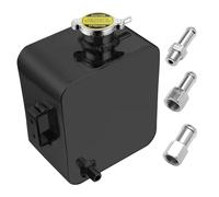 Serbatoio di Espansione Del Liquido di Raffreddamento 2,5 Litri, Nero Serbatoio di Espansione In Lega di Alluminio, Serbatoio Universale di Recupero per Radiatore, con Raccordi, per Auto E Camion