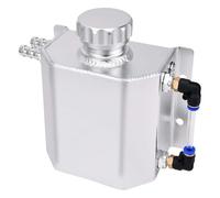 Serbatoio di Espansione del Liquido Refrigerante da 1L, Serbatoio di Raffreddamento del Motore dell'Auto in Alluminio Serbatoio del Liquido Refrigerante per Radiatore con Tappo di Scarico