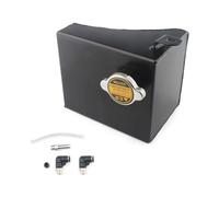 Serbatoio di Espansione Kit serbatoio di troppo pieno del liquido di raffreddamento in alluminio adatto per Nissan 240SX S13 SR20DET KA24DE KA24E KA24 Serbatoio refrigerante(Black)