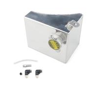 Serbatoio di Espansione Kit serbatoio di troppo pieno del liquido di raffreddamento in alluminio adatto per Nissan 240SX S13 SR20DET KA24DE KA24E KA24 SERBATOIO ESPANSIONE RADIATORE(Silver)