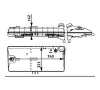 Serbatoio di espansione, liquido di raffreddamento MAHLE CRT 50 000S