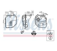 Serbatoio di espansione, liquido di raffreddamento NISSENS 996154