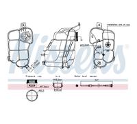 Serbatoio di espansione, liquido di raffreddamento NISSENS 996318