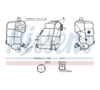 Serbatoio di espansione, liquido di raffreddamento NISSENS 996337