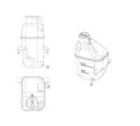 Serbatoio di espansione, liquido di raffreddamento NRF 454040