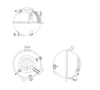 NRF Serbatoio compensazione Refrigerante 454082 per VW Golf V Schrägheck (1K1)
