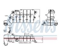 Nissens Serbatoio di espansione 996046 plastica con tappo per MAN TGL 2004-2022