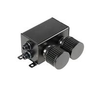 Serbatoio di Espansione Serbatoio Raccolta Dell'olio Motore Con Doppio Filtro E Deflettore Doppio Da 1,2 L AN10 Con Filtri Dell'aria, Kit Sfiato Per Serbatoio Raccolta(Black)