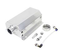 Serbatoio di espansione universale per radiatore del liquido di raffreddamento da 1L/2L, serbatoio di troppo pieno in alluminio Serbatoio Coolant Overflow SERBATOIO ESPANSIONE RA(2L Silver)