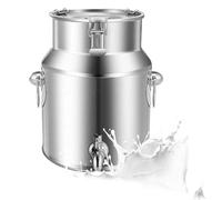 Serbatoio di fermentazione ermetico in acciaio inox con rubinetto, fermentatore multiuso per vino e latte, ideale per fermentare e conservare liquidi e solidi
