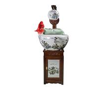 Serbatoio di pesce di loto in ceramica in stile cinese, decorazione autoportante dell'acqua di flusso per la casa portico soggiorno cultura del pesce rosso