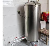 Serbatoio di Pressione dell'Acqua, Serbatoio di Pressione per Pozzi in Acciaio Inox, Serbatoio Verticale pressurizzato per osmosi inversa, 200 Litri (52,8 galloni) - Ideale per Case, scuole,