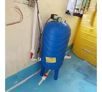 Serbatoio di Pressione In PE da 60L-200L di Facile Installazione, Serbatoio di Pressione Completo for Pompa for Pozzo con Kit di Montaggio, Accumulo Automatico di Acqua(15.8Gal/60L-H80cmxW35cm)