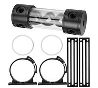 Serbatoio di Raffreddamento Ad Acqua, 50 Mm Cilindro Filettato G1/4 Serbatoio di Raffreddamento per PC Serbatoio di Acqua Fornito con Accessori di Montaggio per Un'installazione più Semplice, Realizza