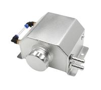 Serbatoio Di Recupero Dell'acqua Da 1L/2L, In Lega Di Alluminio, Per Radiatore, Refrigerante, Universale, Lucidato, Accessori Per Auto Serbatoio Coolant Overflow SERBATOIO ESPANSIONE RA(Silver 1L)