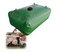 Serbatoio di riserva d'acqua verde for uso alimentare da 26-1320 galloni, serbatoio d'acqua di emergenza portatile con valvole e kit di troppo pieno for campeggio, camper e giardino.